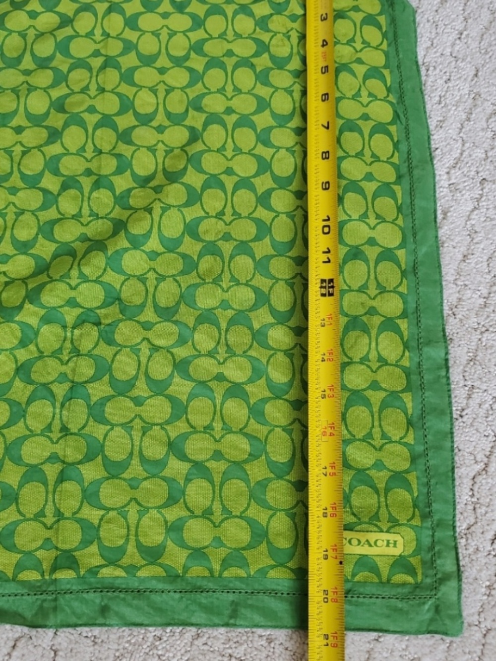 Vintage Coach Cotton/Silk Scarf - Picture 8 of 10